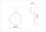 Porta-toalhas Argola Top  Cromado - Docol
