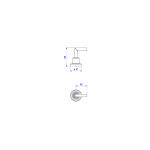 Acabamento Izy Plus P/ Registro C24 4916 Pq Pressao 1/2 E 3/4 C/ Mvr Cromado - Deca