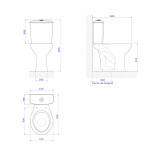 Bacia Para Caixa Acoplada Izy Conforto Branco Pne/pcd - Deca