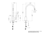 Misturador Monocomando Para Cozinha De Mesa Monet 417506 - Docol