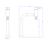 Monocomando Link Cozinha Mesa Bica Movel (4 Mca) Black Matte - Deca