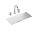 Cuba De Embutir Retangular Branco 590x305mm - Deca
