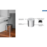 Lixeira 5l Inox - Tramontina