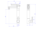 Misturador Twin Monocomando De Mesa Com Filtro Para Cozinha Cromado - Deca