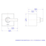 Acabamento Para Registro Base Deca 1.1/4 E 1.1/2 Docol Stillo Cromado - Docol