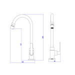 Torneira Flex Plus Cozinha Mesa Bica Movel Cromado - Deca
