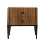 Mesa de Cabeceira 2 gavetas Lille