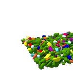 Pedra de Jardim - decorativa colorida