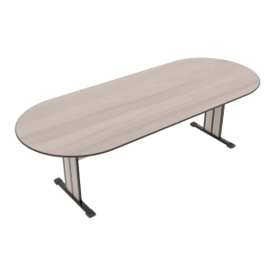 MESA DE REUNIÃO OVAL TORONTO - BASE OBLONGO