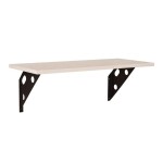 Prateleira Tramontina Elite em Madeira Pinus com Acabamento Maple e Suporte Metálico 600x250x15 mm