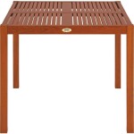 Mesa de Jantar de Madeira Tramontina Quadrada em Jatobá com Acabamento Eco Blindage 4 Lugares