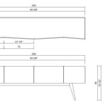 BUFFET DIAMANTE 2,40x0,51x0,80M